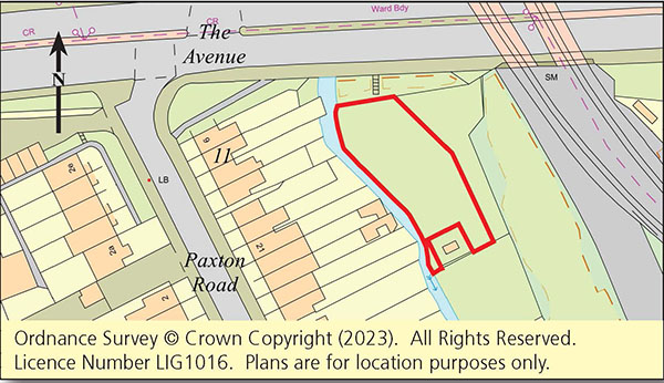Lot: 40 - FREEHOLD TOWN CENTRE LAND WITH POTENTIAL -